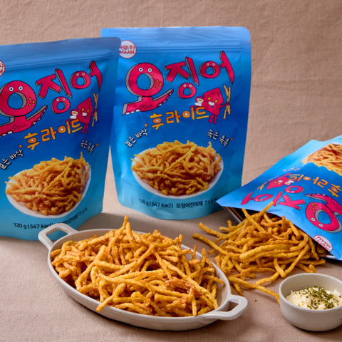 오징어 후라이드 MA Sliced Fried Squid 120g
