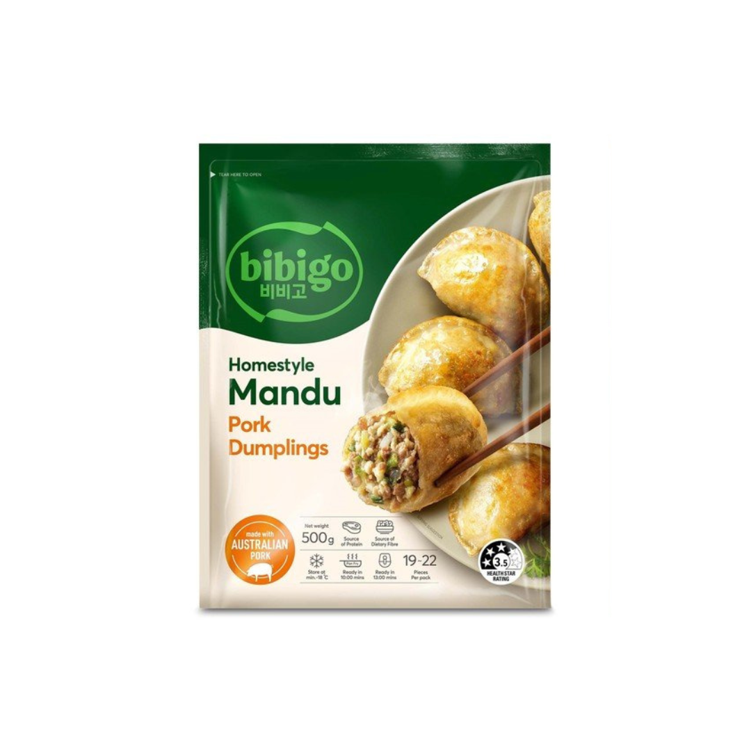 20% SALE💙SYDNEY ONLY🚛 비비고 홈스타일 고기만두/ 고기김치만두 bibigo Homestyle Mandu Pork/Pork&Kimchi 250g