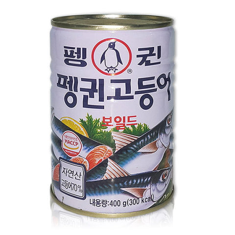 Special Price💥[펭귄] 꽁치 보일드 PENGUIN MACKEREL PIKE BOILED CAN 400g