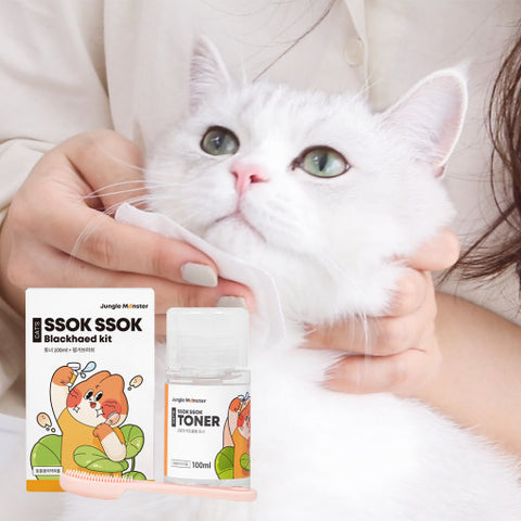 정글몬스터 쏙쏙 블랙헤드 키트 Ssok Ssok Blackhead Kit for Cats Toner100ml+Finger Brush