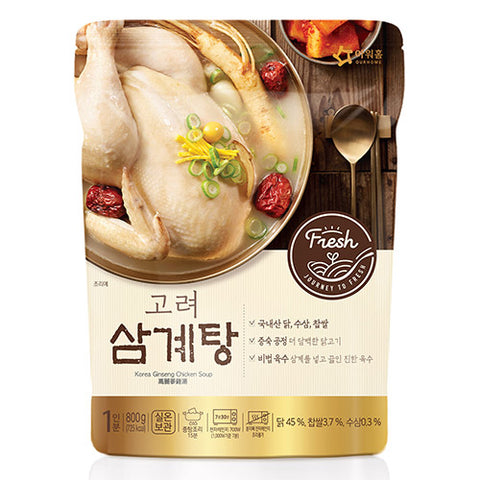 아워홈 고려 삼계탕 OURHOME GINSENG CHICKEN SOUP 800g