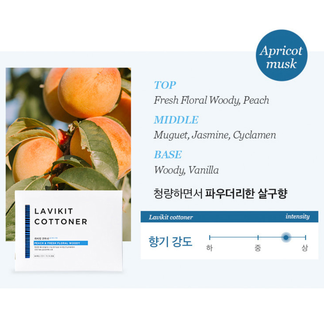 30%SALE💙 라비킷 건조기용 섬유유연제 시트 3종 LAVIKIT Dryer Cottoner 3 scents