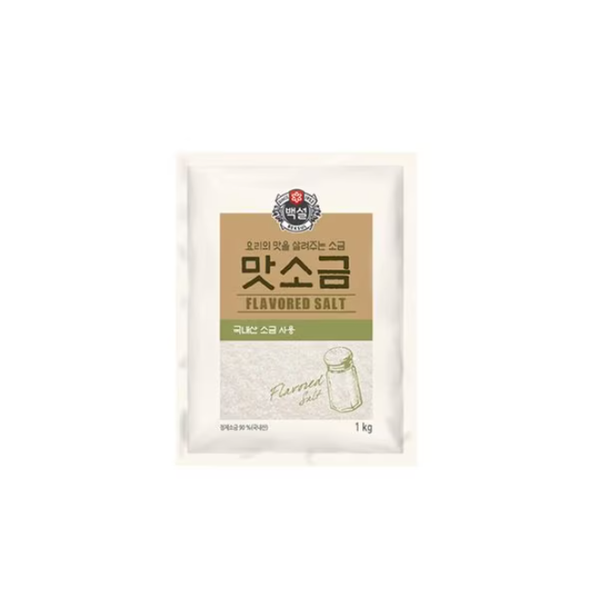 미원 맛소금/백설 맛소금 Seansoning Salt 1kg