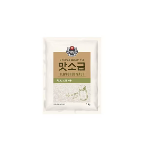 미원 맛소금/백설 맛소금 Seansoning Salt 1kg