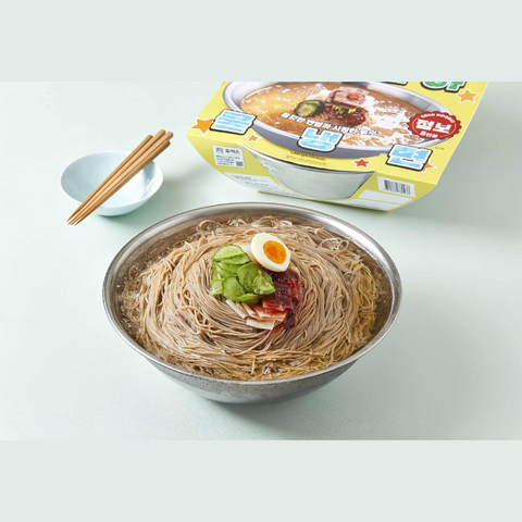 SPECIAL PRICE✨세숫대야 물냉면_스텐 볼 포함 Jumbo Korean Cold Noodle 8 Servings 1.68kg