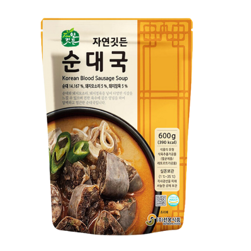 선봉식품 자연깃든 순대국 Korean Blood Sausage Soup 600g