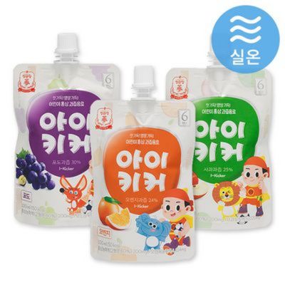 어린이 홍삼 과즙음료! 정관장 아이키커 사과/오렌지/포도 1박스(100ml*10개) JUNG KWAN JANG Kids Red Ginseng Fruit Drink