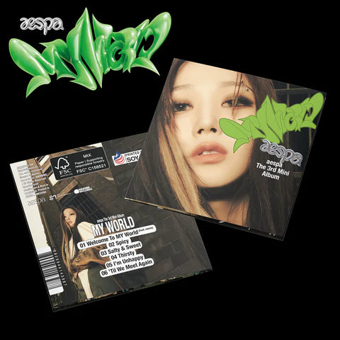 특가💿 에스파 AESPA - 3rd 미니앨범 MY WORLD (포스터 버전)