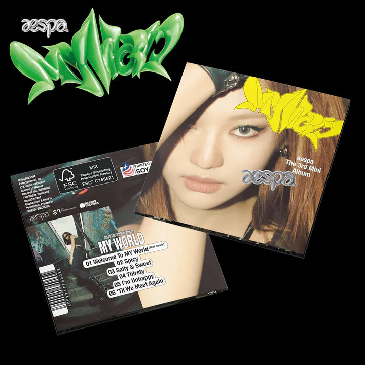 Special Price💿 에스파 AESPA - 3rd Mini Album MY WORLD