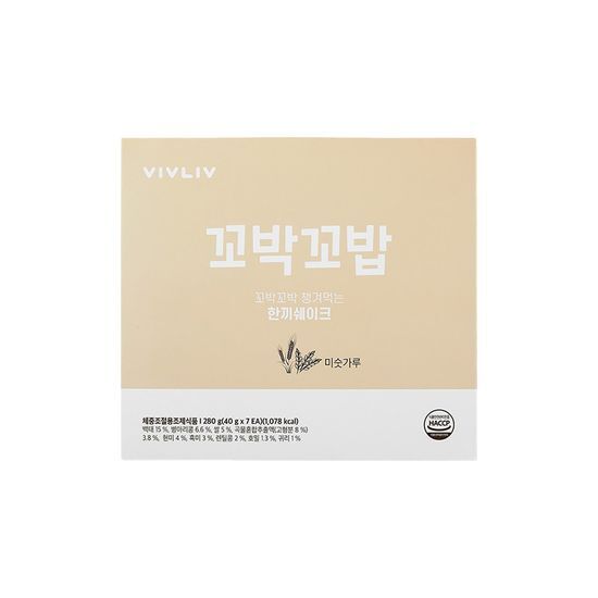 [비브리브] 꼬박꼬밥 쉐이크 미숫가루 40g*7p