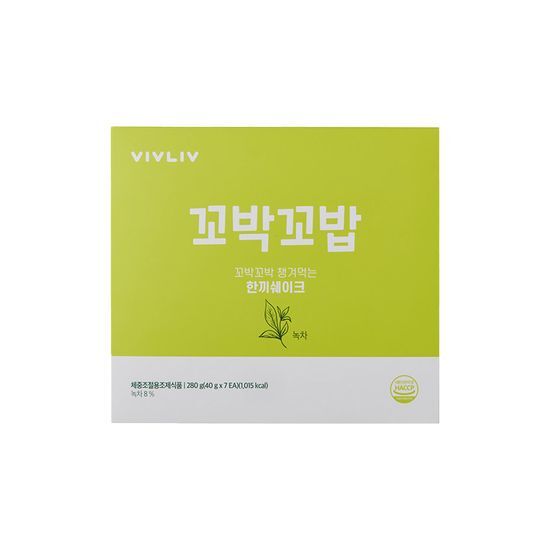 [비브리브] 꼬박꼬밥 쉐이크 녹차 40g*7p