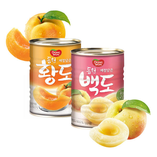 동원 백도 캔 400g
