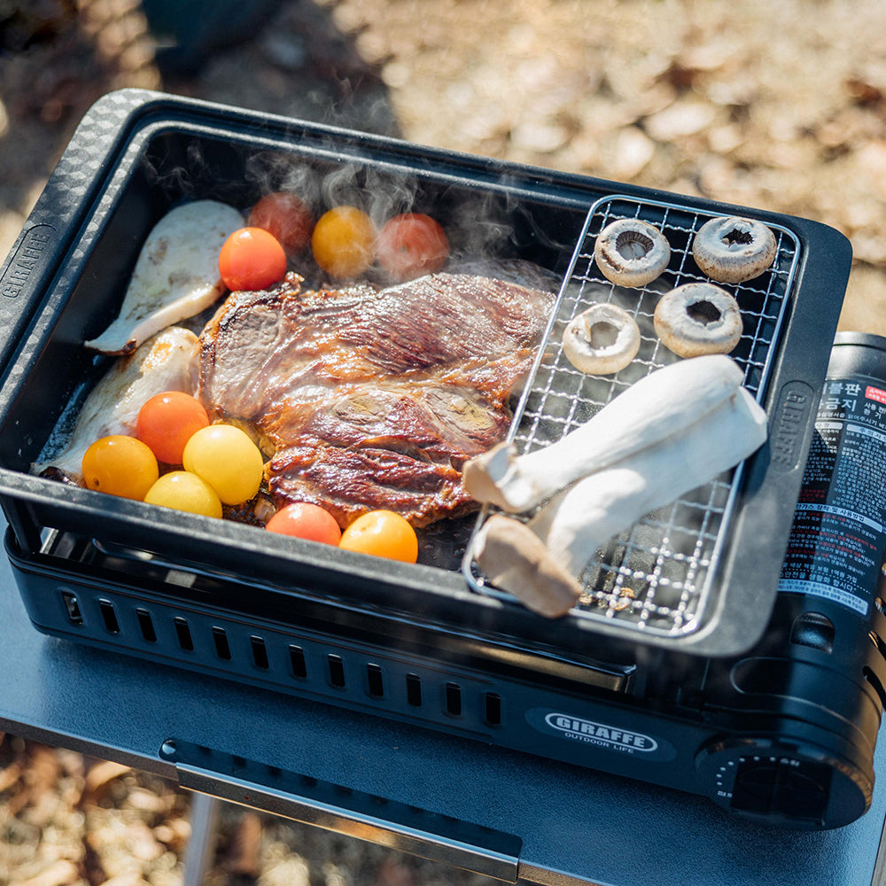 버너 풀세트 구성 완료! 지라프 구이바다 가스 그릴 GIRAFFE GAS GRILL