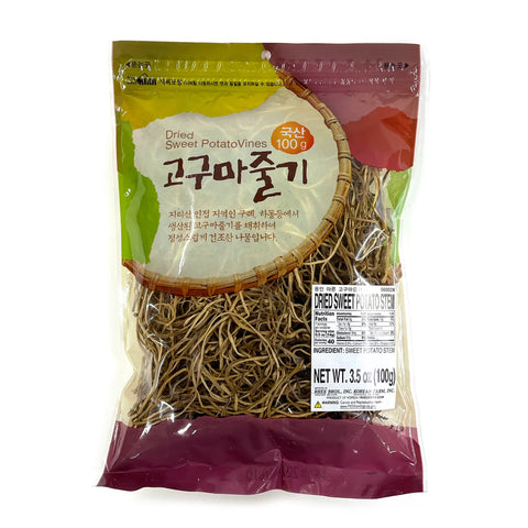 국산 말린 고추잎/고구마줄기/토란줄기/울릉도 취나물/호박고지 100g Dried Pepper Leaf/Sweet Potato Vines/Taro Vines/Chwinamul/Pumpkin from Korea