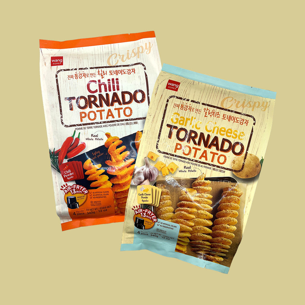 Real Whole Potato Tornado Potato (Garlic Cheese/Chili) Crispy Tornado Potato (Garlic Cheese/Chili) 340g (80gx4ea)