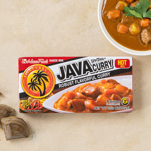 하우스 자바카레 약간 매운맛/매운맛 Java Curry Robut Flavorful Curry 185g