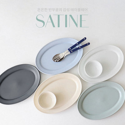 카모메 키친 사티느 오벌 플레이트 KAMOME KITCHEN Satine Oval Plate 2 colours