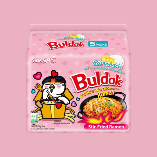 삼양 까르보 불닭볶음면 130g 5개입 (멀티 650g) | [SAMYANG] Buldak Carbonara 130g*5p