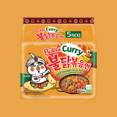 50%OFF🍛삼양 커리 불닭볶음면 멀티팩 SAMYANG Curry Buldak Ramyeon 5ea