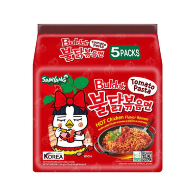 50%OFF🍅 삼양 토마토 파스타 불닭볶음면 멀티팩 SAMYANG Tomato Pasta Buldak Ramyeon 5ea