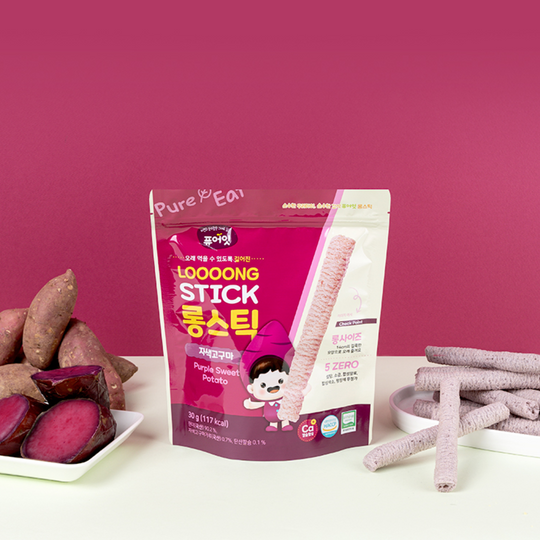 퓨어잇 롱스틱 자색 고구마 PURE EAT Loooong Stick Purple Sweet Potato 30g