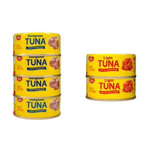 동원참치 쿡담용기 기획 세트 DONG WON Food Container 1ea + Tuna 6ea Set