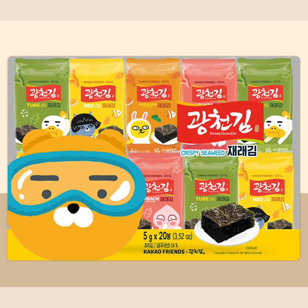 광천김 카카오 재래 도시락김 20p Kakao Seasoned Seaweed 5g*20p