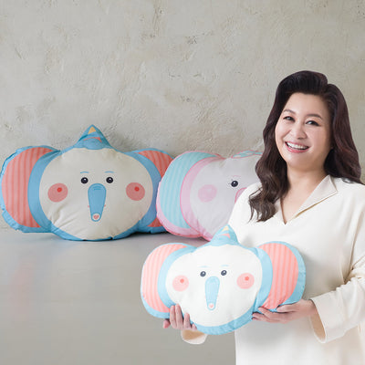 홈랩 금쪽같은 내 새끼 코끼리 키즈 베개 블루 Character Kids Pillow