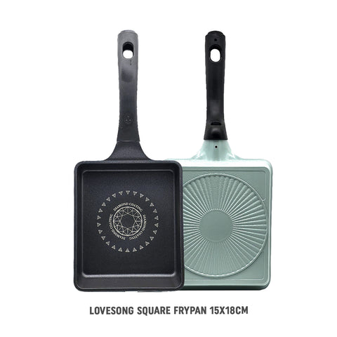 UP TO 60%OFF💥남선 마블코팅 러브송 사각팬 민트 Lovesong Square Frypan namsun marble coating 15X18cm Mint