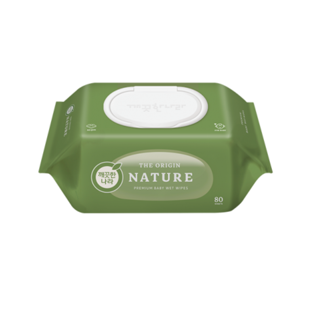 깨끗한나라 베이비 케어 디 오리진 물티슈 (시그니처 70매/네이처 80매) Kleannara Baby Care Wipes (The Origin Signature 70 sheets/Nature 80 sheets)