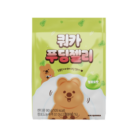 달콤한 쿼카 푸딩젤리 (청포도맛) 90g