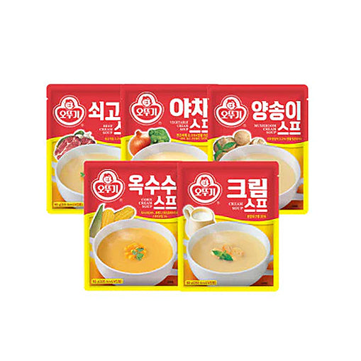 오뚜기 스프 OTTUGI VEGETABLE / CORN CREAM / MUSHROOM / BEEF CREAM / CREAM SOUP 80g