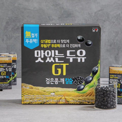 30% SALE✔ 맛있는 두유 깨 칼슘 검은콩 SOY BEAN MILK GT 190ml*16ea