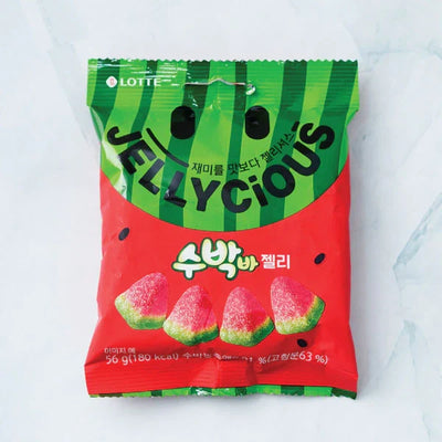 [롯데] 젤리셔스 수박바 젤리 56g