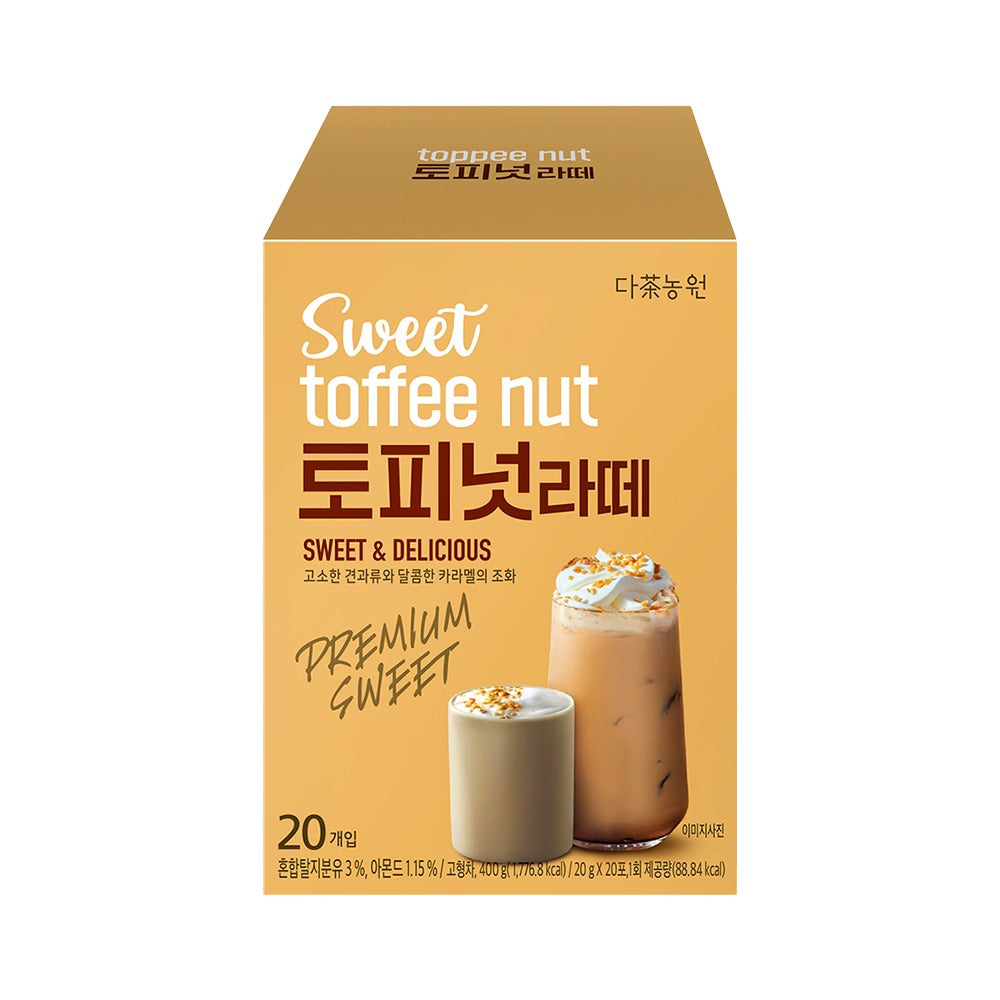 다농원 토피넛 라떼 / 슈크림 라떼 Sweet toffee nut latte 20p Choux Cream Latte 20p