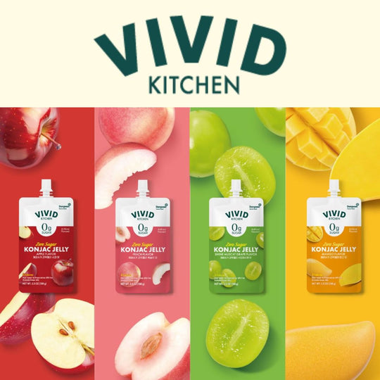 Vivid Kitchen Zero Sugar Konjac Jelly 10ea/box (4 flavors)