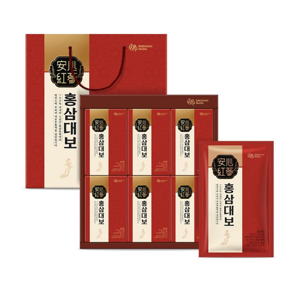 Daesang Well Life خلاصة الجينسنغ الأحمر 40ml × 24 عبوة