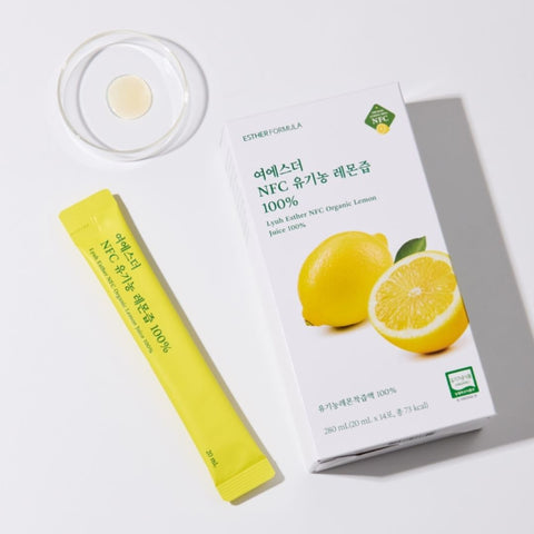 여에스더 NFC 유기농 레몬즙 100% (유기가공식품 인증)  20ml x 14포