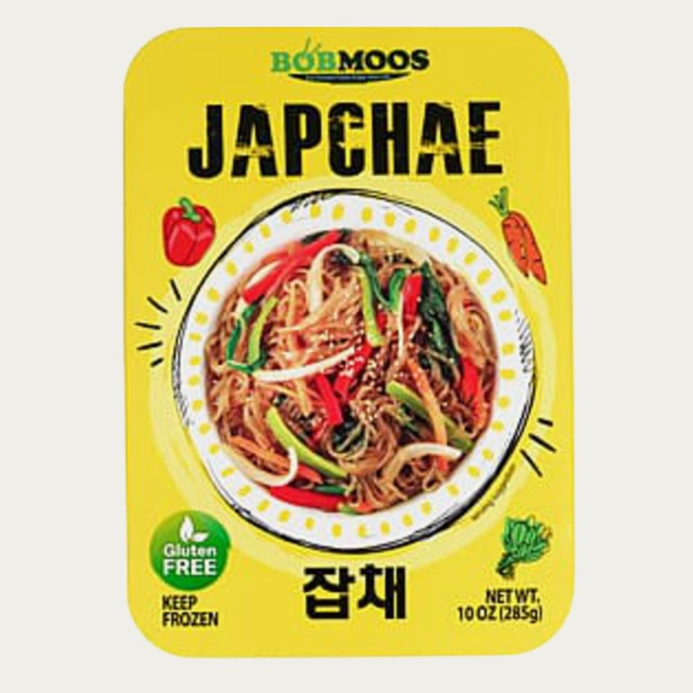 حصري سيدني🚚 Babmoos japchae كوري: شعيرية وخضار 285g [نباتي صرف]