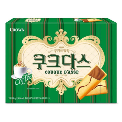 Special Price🎈Crown Couque D’asse White Torte / Coffee Flavor 289g