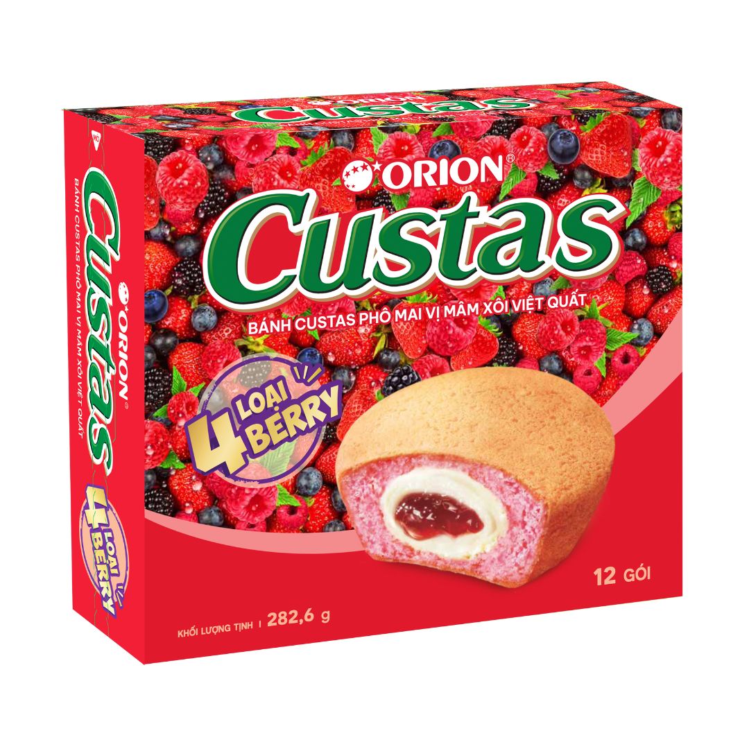 Orion Custas Cheese Berry 12pk