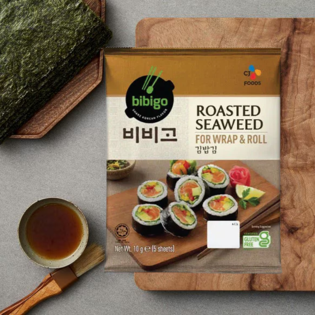 35%OFF💙 Bibigo Roasted seaweed for wrap&roll 22g