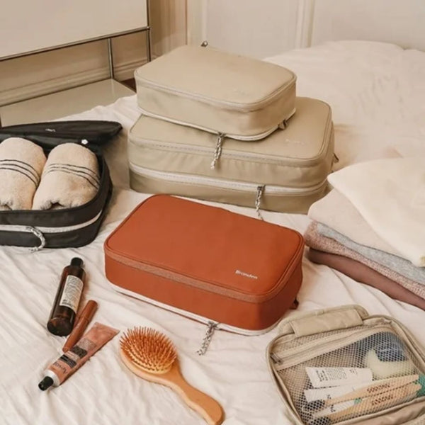브랜든 압축파우치 S 2세대 라이트베이지 | Branden Compression Luggage Packing Organizer2