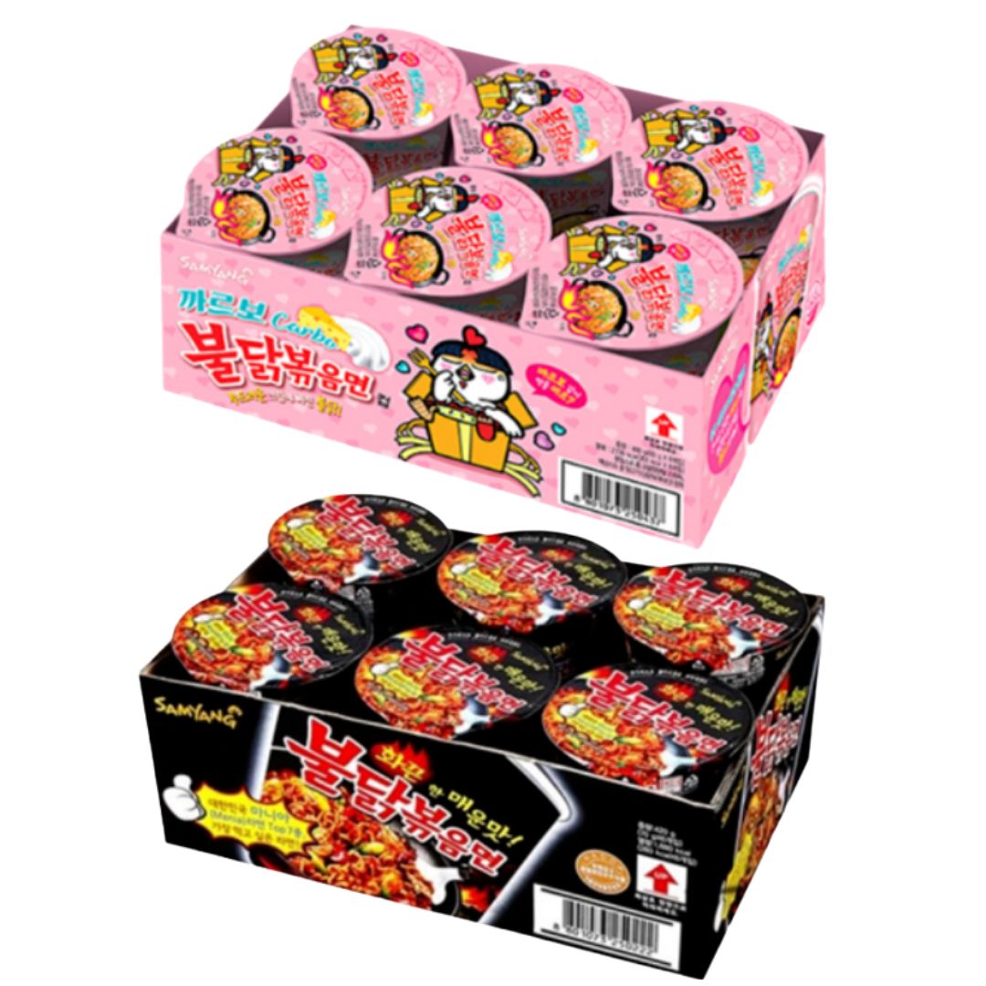 삼양 불닭볶음면 / 까르보불닭볶음면 (소)*6개 SY불닭 /까르보불닭라면(소컵) 6P