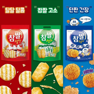 Crown Crispy Rice Crackers 3 TYPES