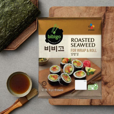 35%OFF💙 Bibigo Roasted seaweed for wrap&roll 22g