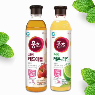 Red vinegar drink! Hongcho Low Sugar Lemon Lime/Red Apple 900ml