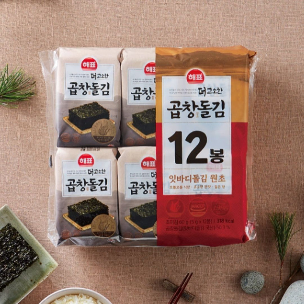 [Haepyo] Rong biển gopchang thơm ngon (5g × 12 gói)