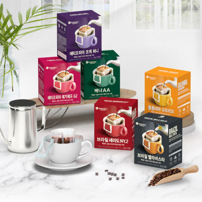 McNulty Hand Drip Coffee Variety Pack 7 Bags (4 Types)