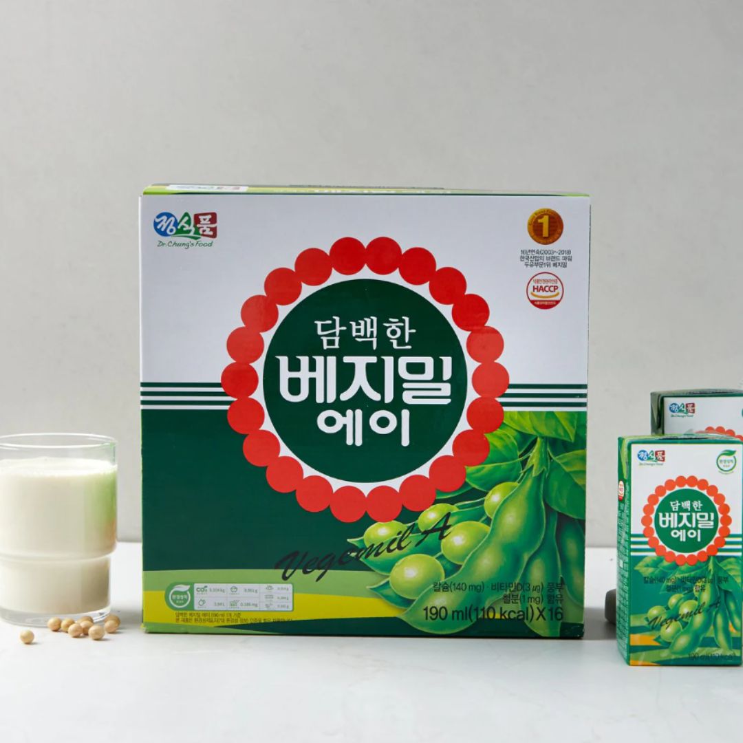 Rich & Healthy Soy Milk🤍Vegemil Soy Milk 190ml × 16 Pack